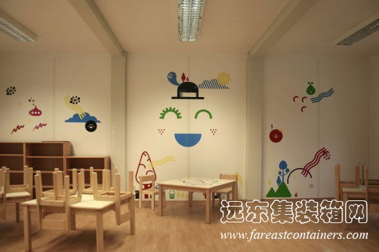 Temporary Kindergarten Ajda,住人集裝箱活動房屋,二手集裝箱貨柜