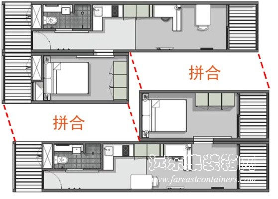 澳洲國立大學集裝箱宿舍室內照片,集裝箱房屋,集裝箱活動房,住人集裝箱,集裝箱住宅,集裝箱建筑