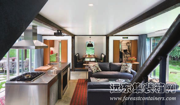12 container house集裝箱住宅室內全景